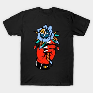 Hand devil and flower T-Shirt